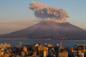 Sakurajima at Sunset, photo by Kimon Berlin