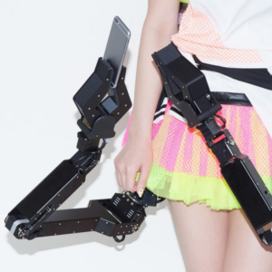 The Robot Arm Skirt carries phones for times when you can't 