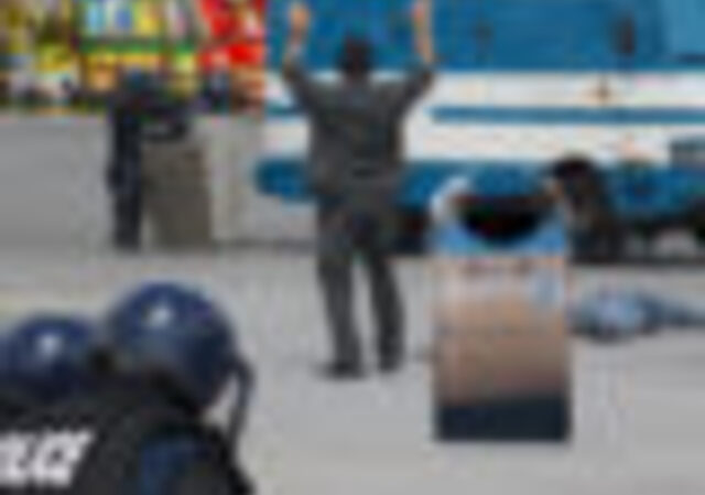 Swat teams have been performing drills all week around the bin