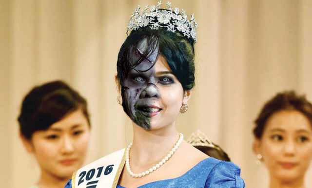 Half-Breed Monster Crowned Miss Japan (Image: http://www.arabnews.com/node/980471/offbeat)