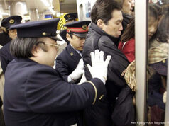 Salaryman Experiences First Human Touch Since Yesterday’s Peak Hour
